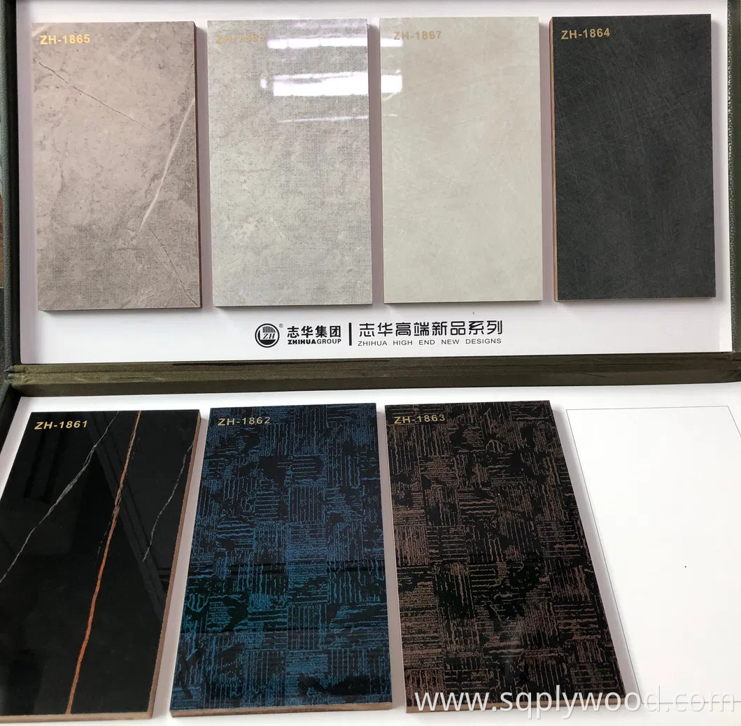 Zhihua Gloss UV Painte MDF White Color 1220X2440X18mm for Cabinet Doors